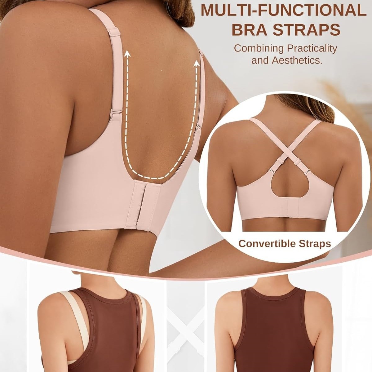 Women's Wireless Push-Up Bralette – Full Coverage & Supportive - Image 6