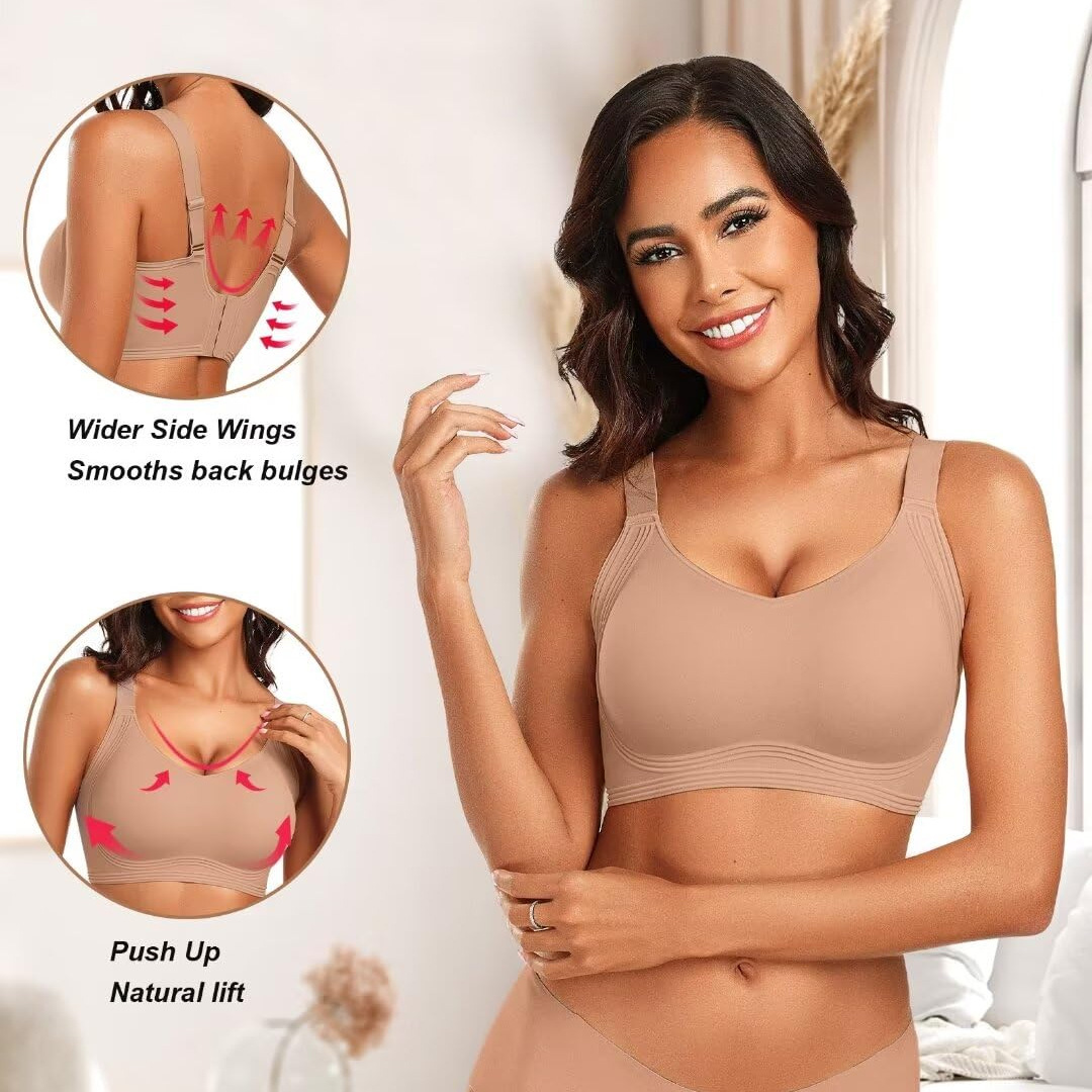 Women's Seamless Push-Up Bra – Wireless, Full Coverage & Breathable - Image 3