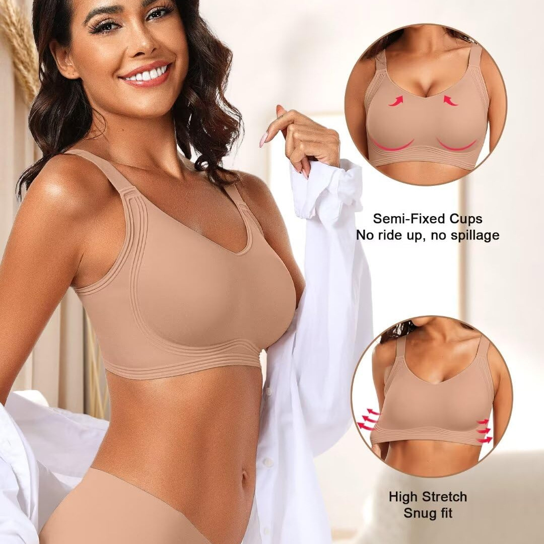 Women's Seamless Push-Up Bra – Wireless, Full Coverage & Breathable - Image 5