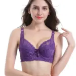 Floral Lace Underwire Minimizer Bra