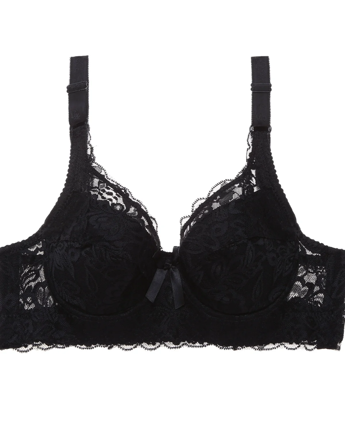 Floral Lace Underwire Minimizer Bra product view 7