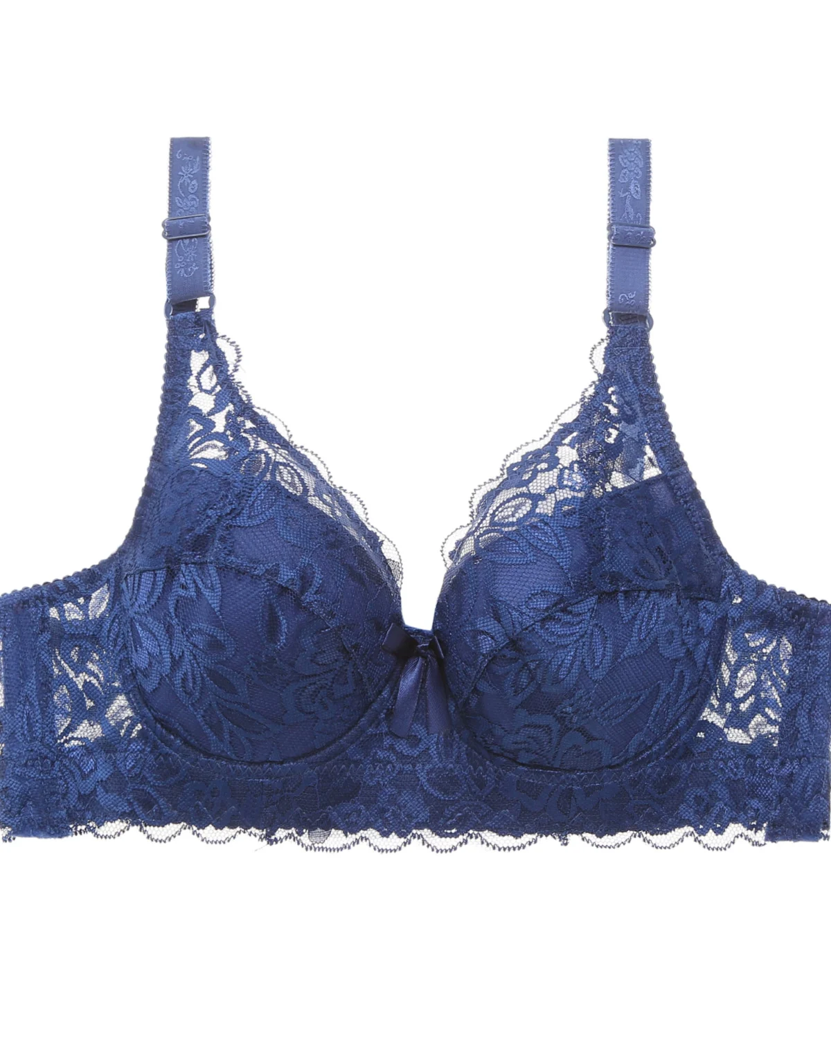 Floral Lace Underwire Minimizer Bra product view 10