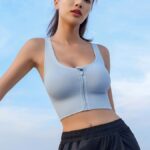 High Support Front Zip Wireless Sports Bra