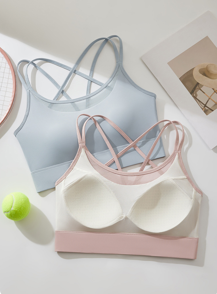 Crisscross Back Wireless Padded Sports Bra product view 16
