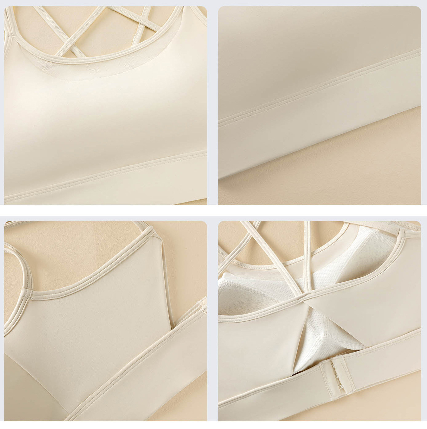 Crisscross Back Wireless Padded Sports Bra product view 21