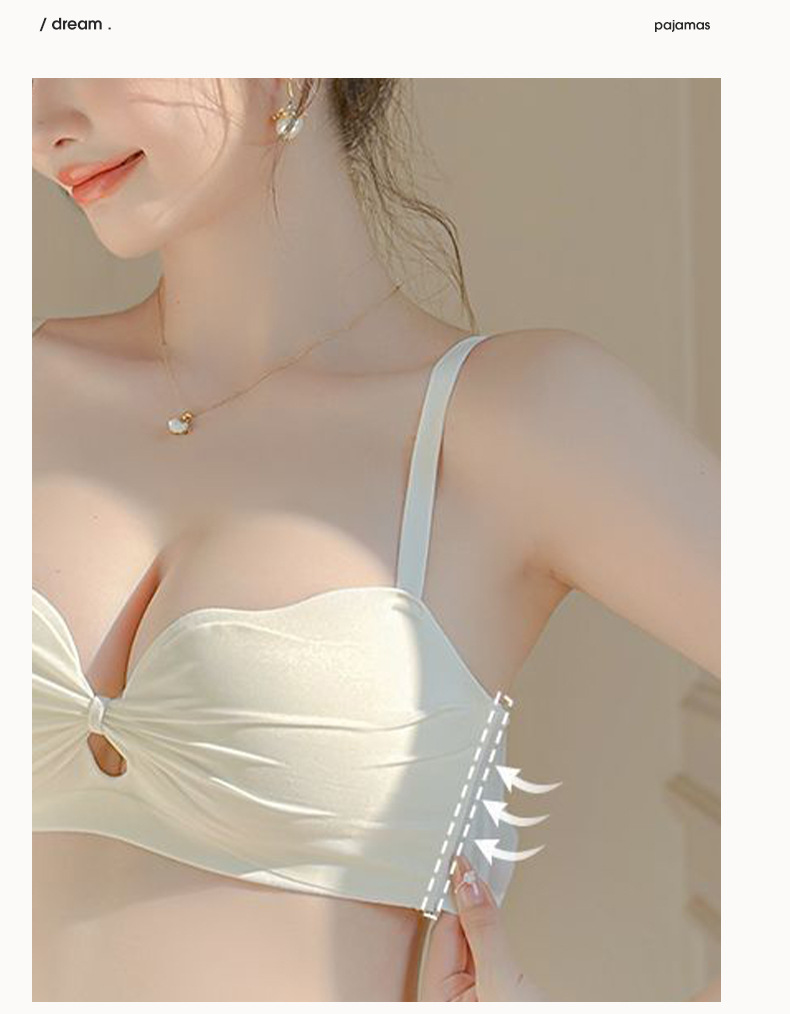 Seamless Wireless Lace Push-Up Bra for Women product view 7