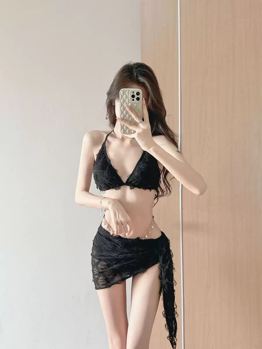 For Her Secret Textured Lace 3-Piece Swimsuit Set product view 4