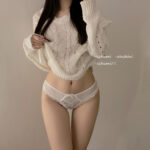 For Her Secret Crisscross Strappy Lace Thong Panty